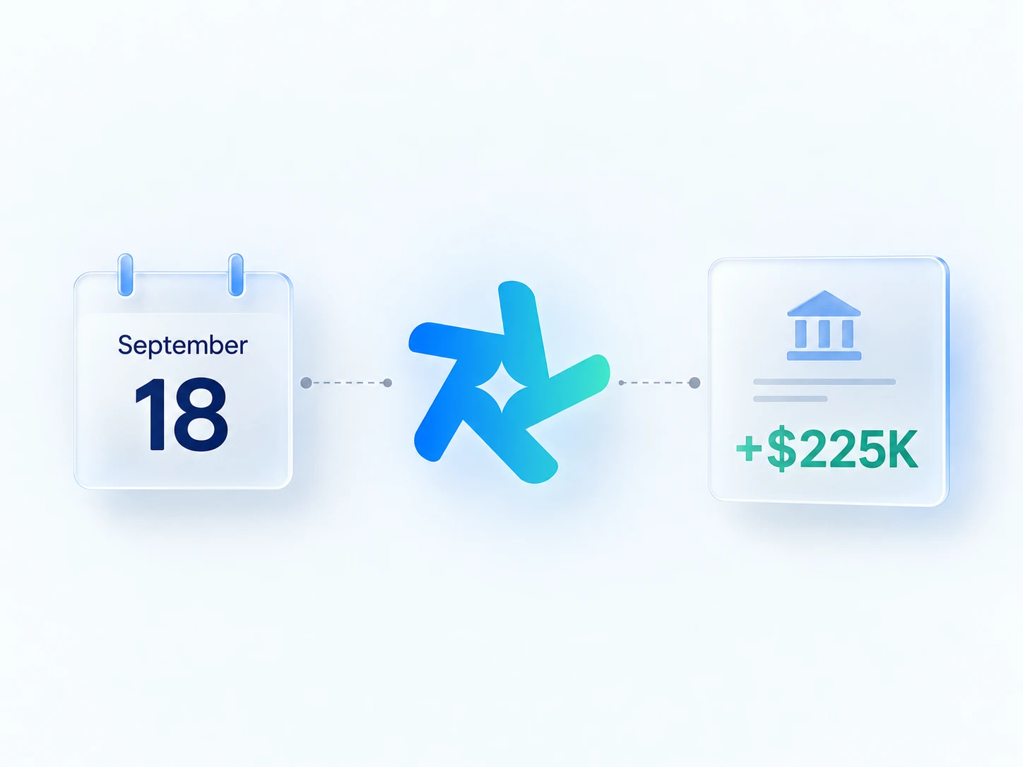 A September 18 payment promise connected to a bank balance increase of $225K.